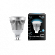 Лампа Gauss LED MR16 GU5.3 8W SMD AC220-240V 4100K  1/10/100