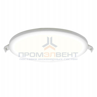 06-21 Светодиодная панель встраиваемая круглая 220В, 18Вт, CRI:80Ra, 1440Лм, Ф 170/155 мм,  алюминиевый корпус, изолированный драйвер,2700К