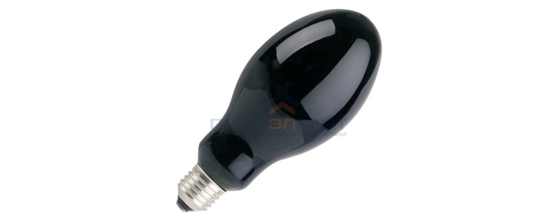 Лампа ртутная ультрафиолетовая ДРЛ Sylvania HSW 125W E27 Blacklight