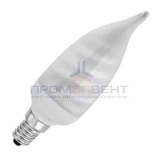 Лампа энергосберегающая свеча на ветру ESL BA QL7 11W 4200K E14 белая, d36x120