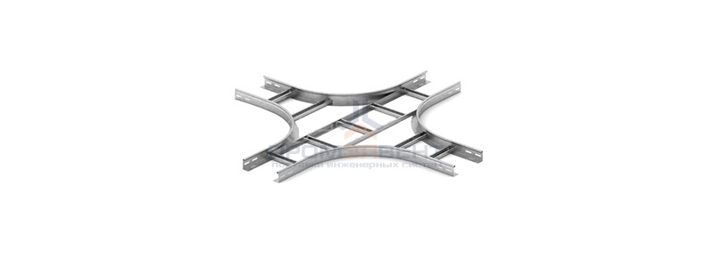 Крестообразный разветвитель для лестничного лотка НЛО 600х80х3000 OSTEC