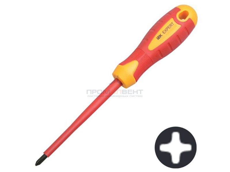 Отвертка крестовая Expert Ph0х60мм 1000В IEK