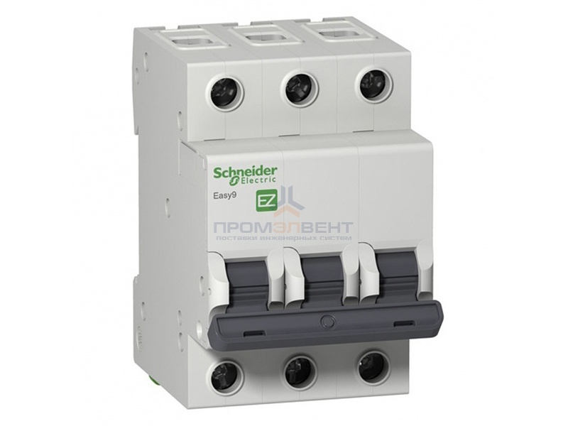 Автоматический выключатель Schneider Electric EASY 9 3П 6А B 4,5кА 400В (автомат)