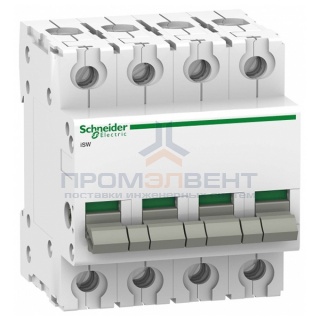 Выключател нагрузки iSW Acti 9 Schneider Electric 4П 100A (модульный рубильник)