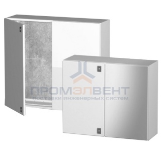 Навесной металлический влагозащищенный шкаф DKC CE IP55 1000x1000x300мм двухдверный с монтажной плат